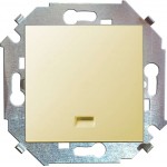 Выключатель 1-кл. СП Simon 15 16А IP20 с подсветкой винт. зажим механизм сл. кость Simon 1591104-031