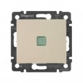 Выключатель 1-кл. СП Valena 10А IP31 250В с зел. индикацией механизм сл. кость Leg 774310