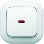 Выключатель 1-кл. СП Валентина 10А IP20 С16-068 с индикацией бел. Кунцево 7645