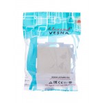 Выключатель 1-кл. СП Vesna механизм крем. LEZARD 742-0388-100