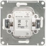 Выключатель 1-кл. СП W59 10А IP20 10AX механизм бел. SchE VS110-154-1-86
