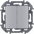 Выключатель 2-кл. Inspiria 10А IP20 250В 10AX механизм алюм. Leg 673622