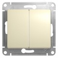 Выключатель 2-кл. СП Glossa 10А IP20 (сх. 5) 10AX механизм беж. SchE GSL000251