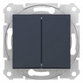 Выключатель 2-кл. СП Sedna 10А IP20 (сх. 5) 250В графит SchE SDN0300170