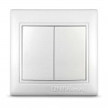 Выключатель 2-кл. СП Севиль 10А IP20 бел. UNIVersal С0023