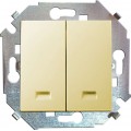 Выключатель 2-кл. СП Simon 15 16А IP20 с подсветкой винт. зажим механизм сл. кость Simon 1591392-031