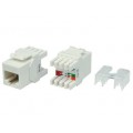 Вставка Keystone Jack RJ-45(8P8C) категория 5e тип 180град. KJ8-8P8C-C5e-180-WH бел. Hyperline 426192